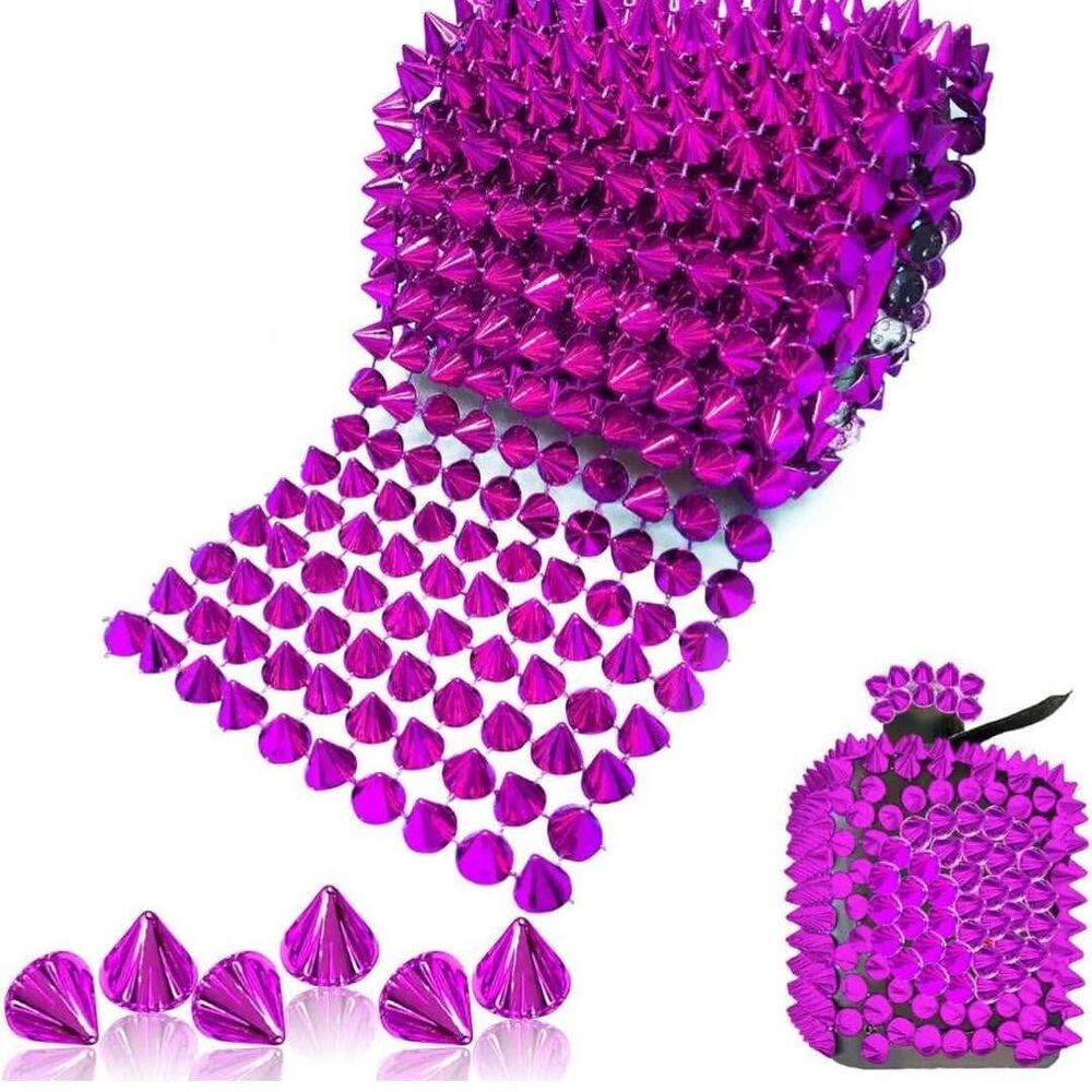 1 Yard Spike for Crafts Stud Cone Flatback Plastic Trim Mesh Decoration Costumes